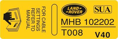 Picture of Land Rover Discovery 2 Air Box Housing Decal / Sticker