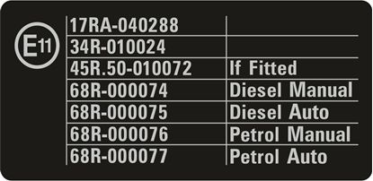 Picture of Land Rover Discovery 2 E11 Engine Bay Decal / Sticker