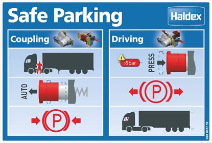 Picture of Haldex Safe Parking Trailer replacement Decals  / Stickers