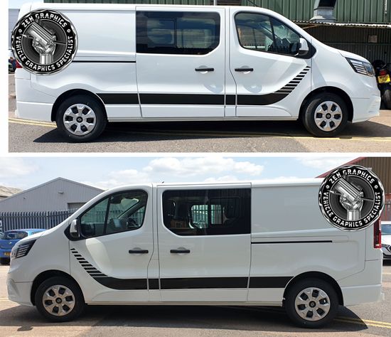 Picture of Renault Trafic / Vauxhall Vivaro side Stripes / Stickers