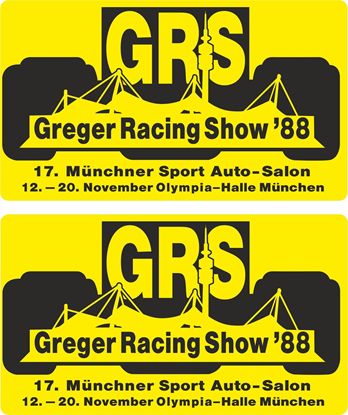 Picture of Greger Racing Show München 1988 Decals / Stickers