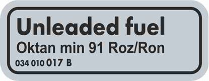 Picture of T25 / T3 Unleade Fuel replacement Decal / Sticker