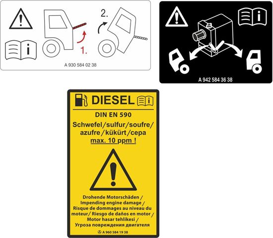Picture of Mercedes Arcos replacemen Decals / Sticker