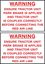 Picture of "Warning Ensure Tractor Unit Park Brake is Applied" Trailer Decals / Stickers