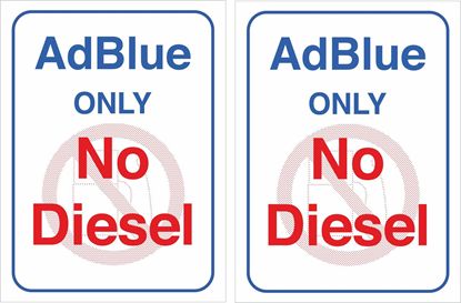 Picture of Tractor Unit AdBlue No Diesel Decals / Stickers