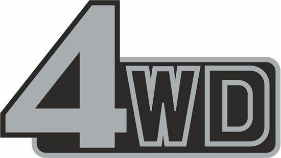 Picture of Landcruiser 70 Series Ute 1984 onwards rear 4WD replacement rear Decal / Sticker