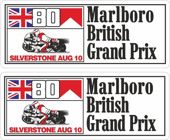 Picture of Marlboro British Grand Prix Silverstone 1980 Decals / Stickers