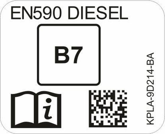 Picture of Ford Transit Connect 2012 - 2022 replacement Fuel Flap Decal
