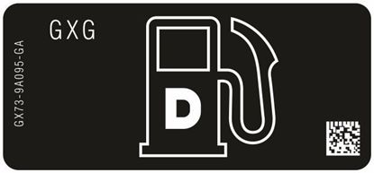 Picture of Land Rover Defender L663 replacement Inner Fuel Flap Decal / Sticker
