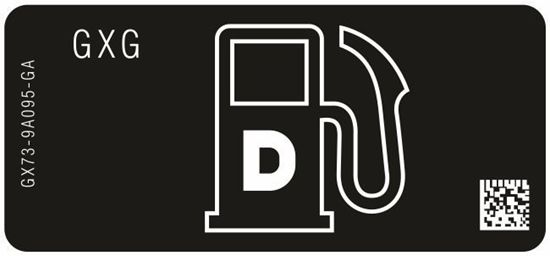 Picture of Land Rover Defender L663 replacement Inner Fuel Flap Decal / Sticker