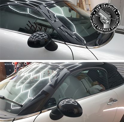 Picture of Mini R58 Coupe A Pillar Black Jack Decals / Stickers