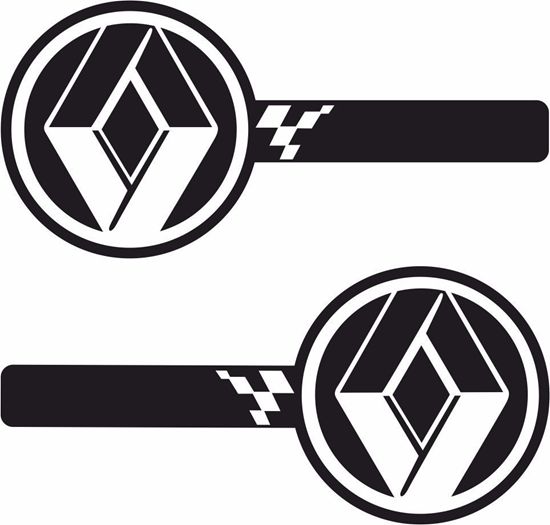 Picture of Renault Mirror cover or Panle Decals / Stickers