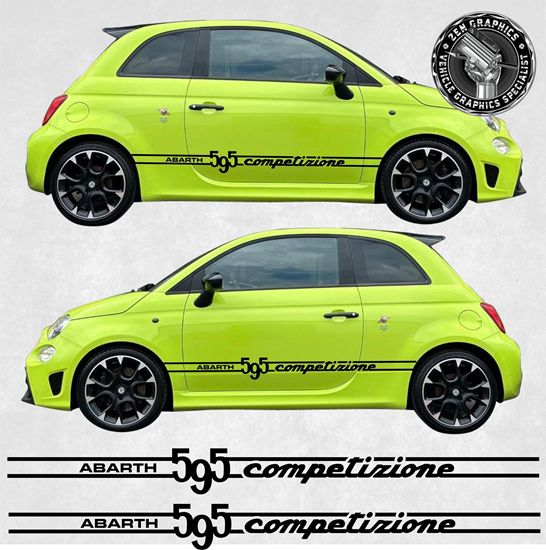 Picture of Fiat 595 Competizione Abarth side Stripes / Stickers