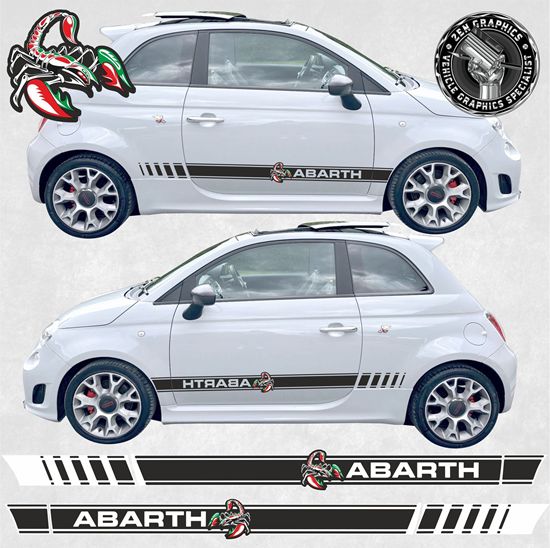 Picture of Fiat  500 / 595 Abarth side Stripes / Stickers