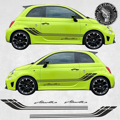 Picture of Fiat  500 / 595 Abarth side Stripes & Decals / Stickers