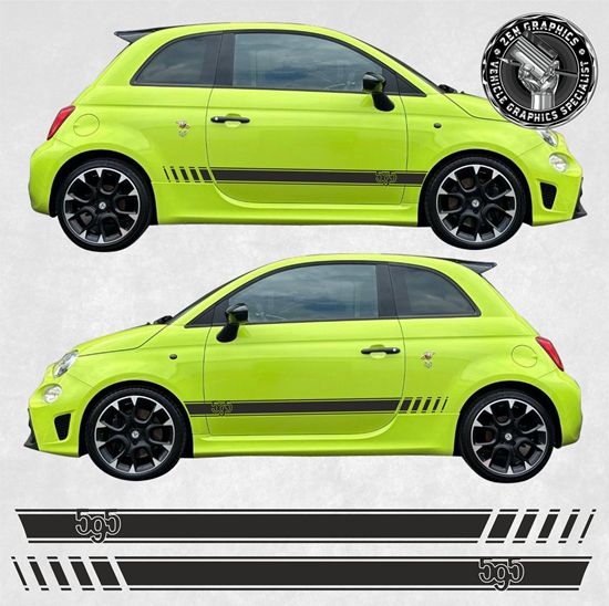 Picture of Fiat 595  side Stripes  / Stickers