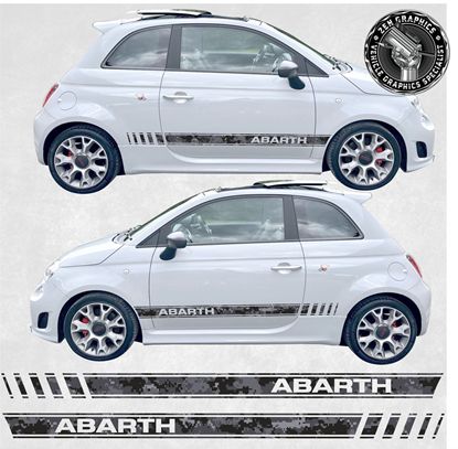 Picture of Fiat 500 / 595 Abarth Pixel Camo side Stripes / Stickers