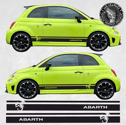 Picture of Fiat 500 / 595 Abarth side Stripes / Stickers