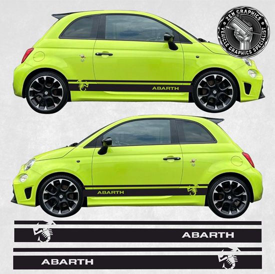 Picture of Fiat 500 / 595 Abarth side Stripes / Stickers