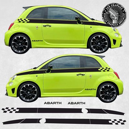 Picture of Fiat  500 / 595 Abarth side Stripes  / Stickers