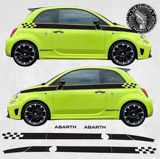Picture of Fiat  500 / 595 Abarth side Stripes  / Stickers