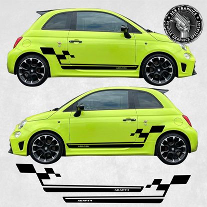 Picture of Fiat 500 / 595 Abarth side Stripes / Stickers