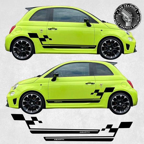 Picture of Fiat 500 / 595 Abarth side Stripes / Stickers