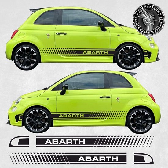 Picture of Fiat  500 / 595 Abarth side Stripes / Stickers