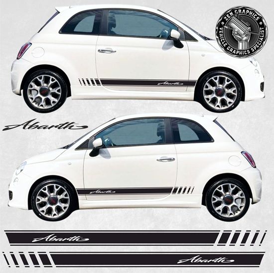 Picture of Fiat  500 / 595 Abarth side Stripes / Stickers