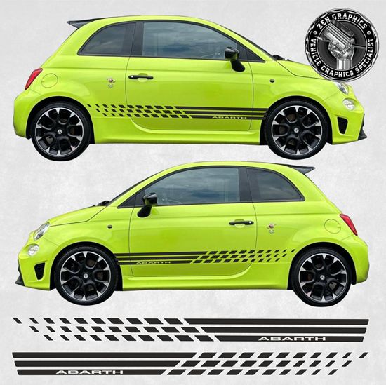 Picture of Fiat 500 / 595 Abarth side Stripes / Stickers