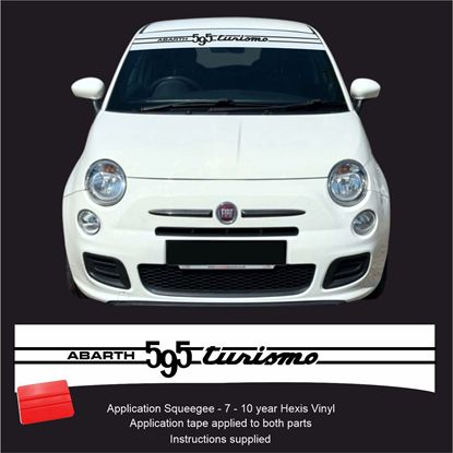 Picture of "Abarth 595 Tourismo" Sunstrip  / Sticker