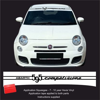 Picture of "Abarth 595 Competizione" Sunstrip  / Sticker