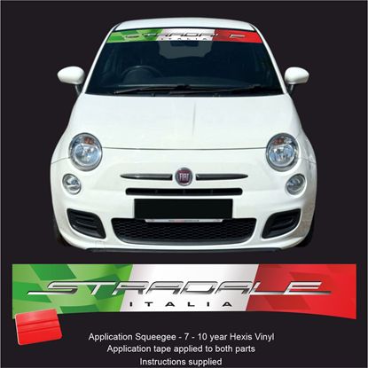 Picture of Fiat  500 / 595 Stradale Italia Sunstrip /  Sticker