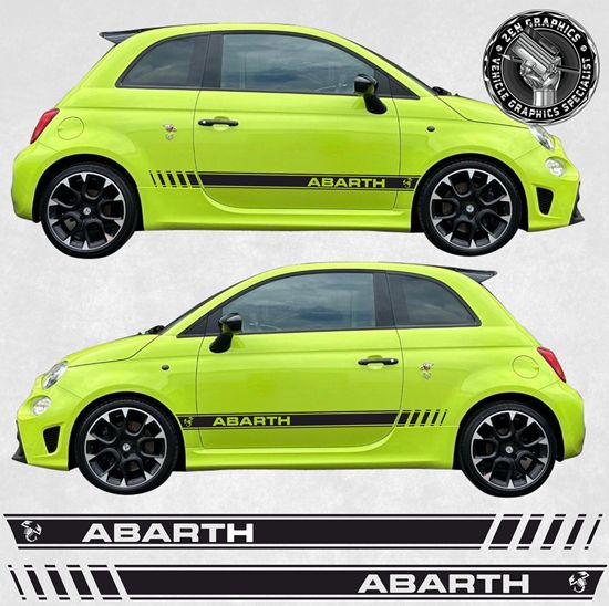 Picture of Fiat 500 / 595 Abarth side Stripes / Stickers