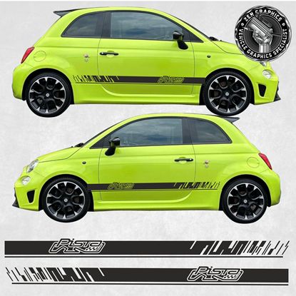 Picture of Fiat 595 Pista Abarth side Stripes / Stickers
