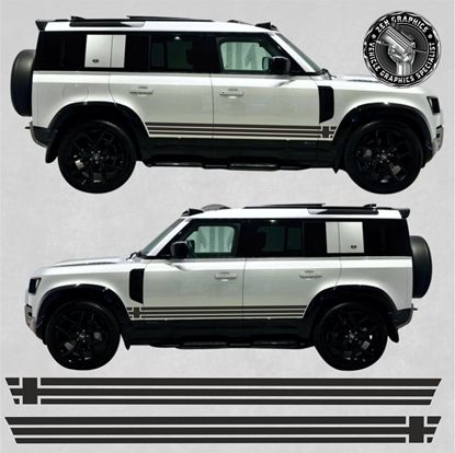 Picture of Defender 110 & 90 (new shape) side Stripes / Stickers