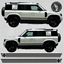 Picture of Defender 110 & 90 (new shape) side Stripes / Stickers