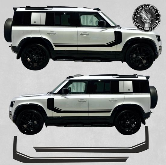 Picture of Defender 110 & 90 (new shape) side Stripes  / Stickers