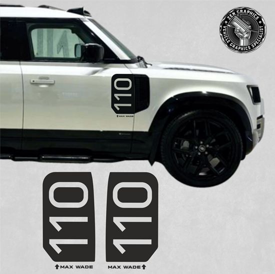 Picture of 2020 Defender 110 side vent "Max Wade" Stickers / Decals