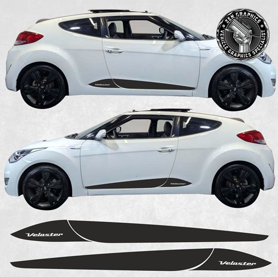 Picture of Hyundai Veloster 3 Door side Stripes / Stickers