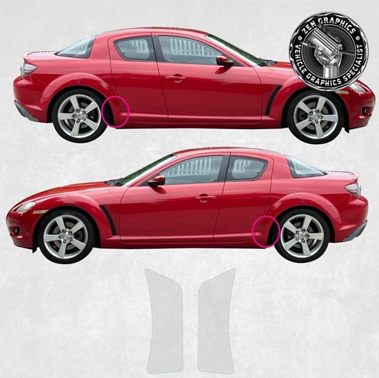Picture of Mazda RX-8 side rear quarter Stone Guard PPF