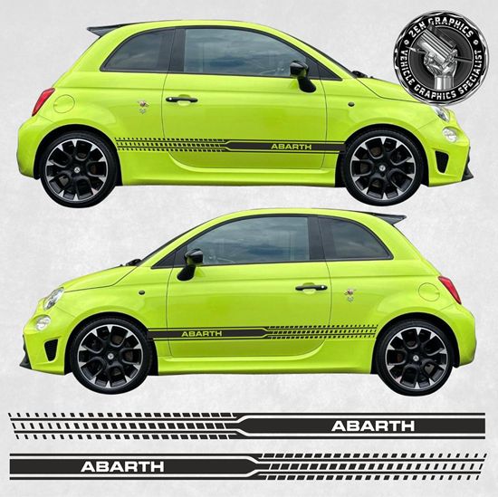 Picture of Fiat 500 / 595 Abarth side Stripes / Stickers