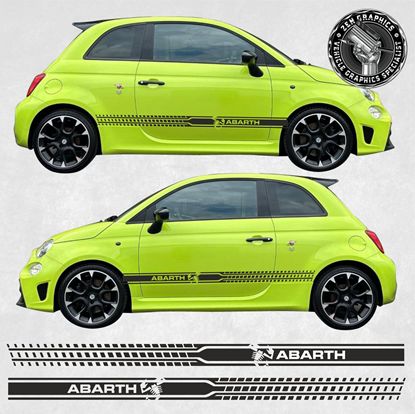Picture of Fiat 500 / 595 Abarth & Scorpion side Stripes / Stickers