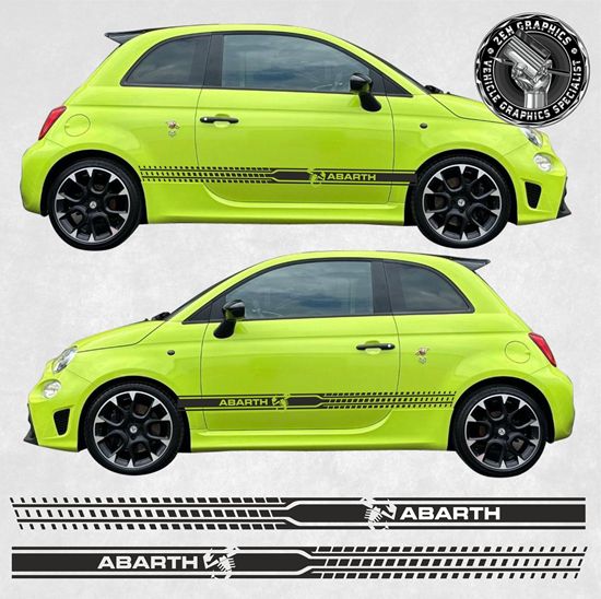 Picture of Fiat 500 / 595 Abarth & Scorpion side Stripes / Stickers