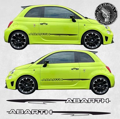 Picture of Fiat 500 / 595 Abarth side Stripes  / Stickers