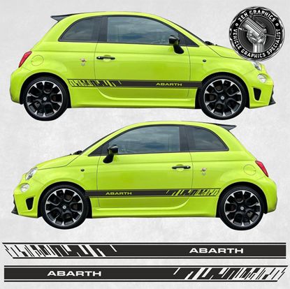 Picture of Fiat 500 / 595 Abarth side Stripes / Stickers