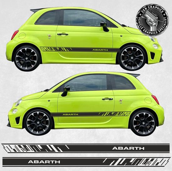Picture of Fiat 500 / 595 Abarth side Stripes / Stickers