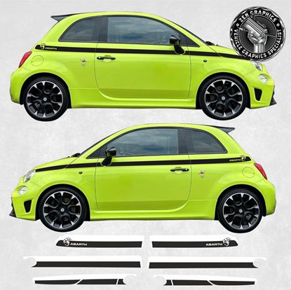 Picture of Fiat 500 / 595 Abarth Limited Edition Stripes / Stickers FACTORY FIT