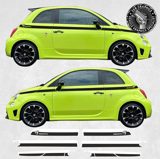 Picture of Fiat 500 / 595 Abarth Limited Edition Stripes / Stickers FACTORY FIT