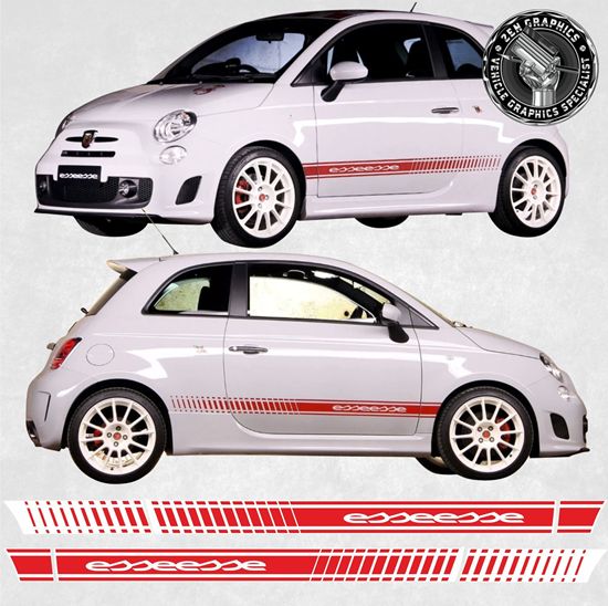Picture of Fiat 500 Abarth esseesse side Stripes / Stickers  FACTORY FIT